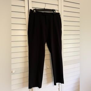 Men's Straight Leg Black Van Heusen Flex Dress Pants Size 32X30